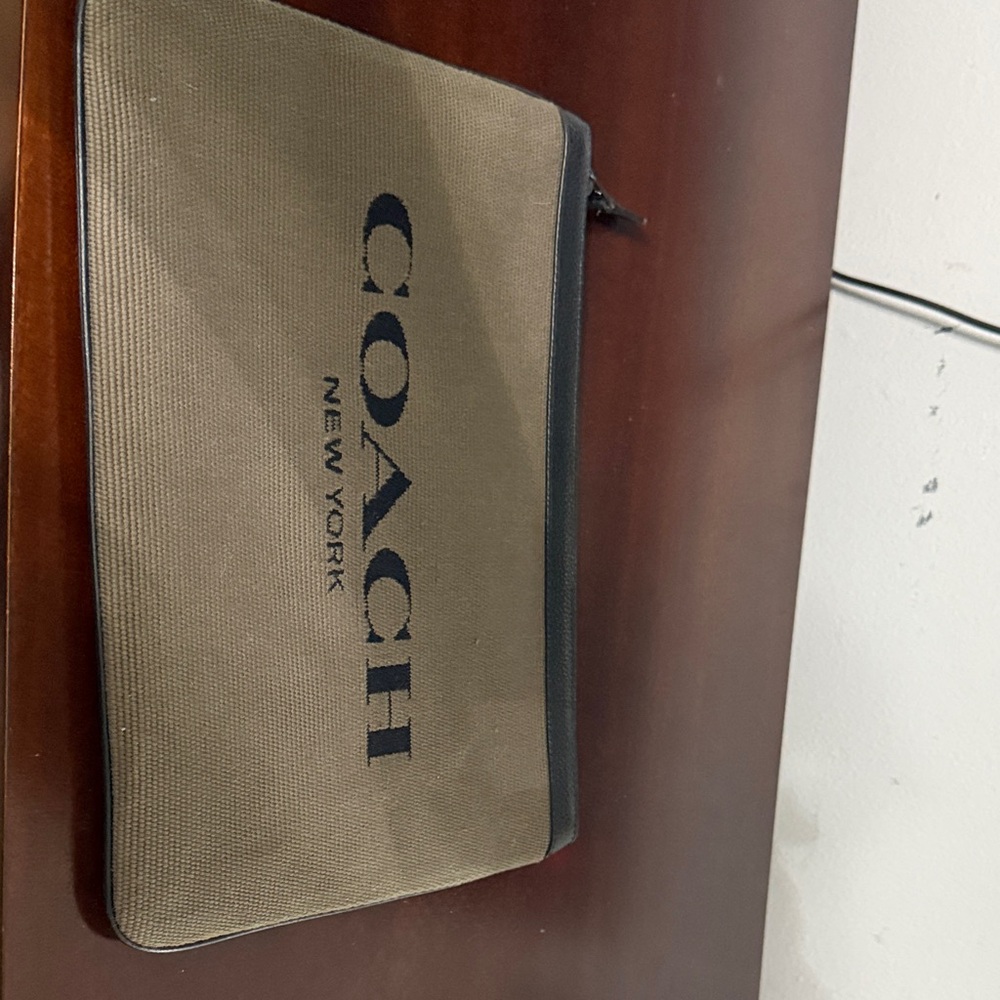 Coach Men's Brown Toiletry Bag